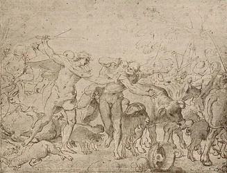 Esquisse pour les fresques du Palazzo Magnani